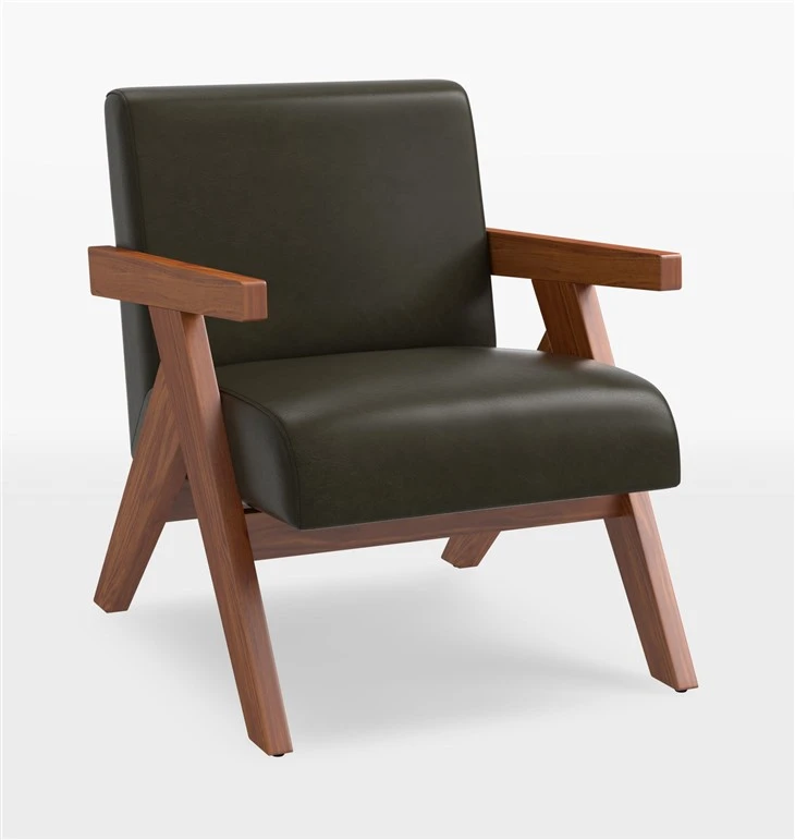 Glossy Brown Leather Chair Glossy Brown Leather Chair